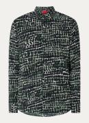 HUGO Emero regular fit overhemd met grafische print