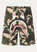 Bape Map Camo loose fit korte joggingbroek met camouflageprint