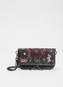 Zadig&Voltaire Rock Nano clutch van leer met afneembare schouderriem