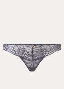 Aubade Vibes slip van mesh met borduring