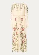 Farm Rio Midi jurk met bloemenprint en cut-out detail