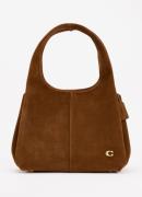 Coach Lana schoudertas van suède met logo
