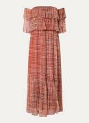 ba&sh Robbie off shoulder maxi jurk met afneembare mouwen