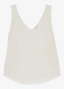 Reiss Helena fijngebreid vest met opengewerkt dessin