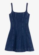 Maje Mouwloze mini A-lijn jurk van denim