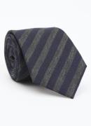 Strellson Stropdas in zijdeblend met streepprint