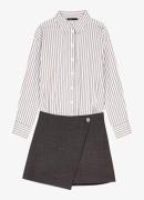 Maje Mini blousejurk met streepprint