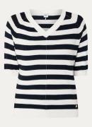 BRAX Lesley fijngebreide top met streepprint