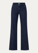 Benetton High waist wide fit pantalon met steekzakken