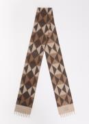 MaxMara Sjaal van kasjmier met grafische print 140 x 10 cm