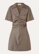 Modström Perdro mini jurk in wolblend met plooidetail