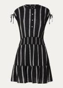 Rails Samina mini tuniekjurk in linnenblend met smockwerk