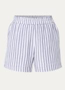 Rails Leighton high waist straight fit korte broek van katoen