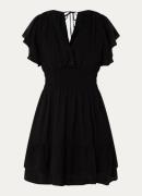 Rails Kimora mini jurk in linnenblend met V-hals