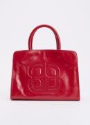 L.K.Bennett Ella handtas van leer met logo