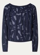 alchemist Elise semi-transparante top met boothals