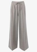 Whistles Mid waist wide leg pantalon met plooien