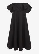 Reiss Frankie midi jurk met pofmouw