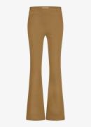Studio Anneloes Flair mid waist flared fit pantalon van travelstof