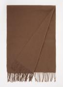 Les Deux whitaker sjaal van wol met franjes 170 x 40 cm