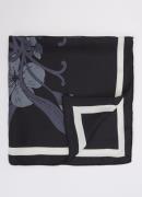 Becksöndergaard Magna Flower Sia sjaal van zijde met bloemenprint 65 x...