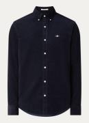 Gant Regular fit overhemd van corduroy met logoborduring