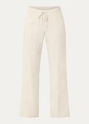 OPUS Malotta high waist wide fit broek in linnenblend