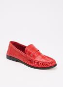 Dune London Grisella loafer van leer