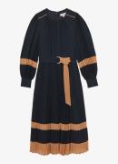 Reiss Tori midi jurk met plissé