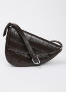 KAAI Rebel crossbodytas van kalfsleer met crocostructuur