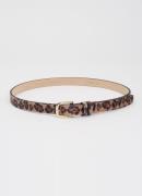 BRAX Riem van leer met panterprint