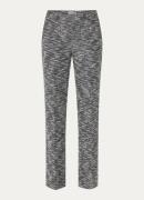 BRAX Lillyth high waist flared fit broek van bouclé