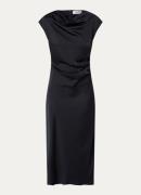 Modström Tailor midi jurk van satijn met split