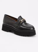 Dune London Wide Fit Groundbreaking loafer van leer