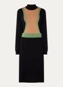 L.K.Bennett Fijngebreide midi jurk in merino wolblend