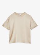 Reiss Lena top van zijde met ronde hals