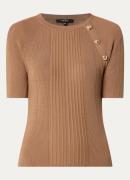 NIKKIE Lahore top met ribstructuur