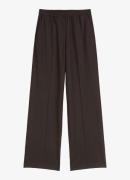 Marc O'Polo Mid waist wide fit pantalon met steekzakken