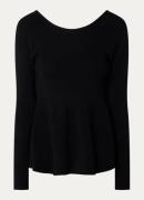 ba&sh Bonnie fijngebreide top met rugdecolleté