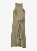 Reiss Micah maxi jurk van satijn met plooidetail