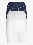 SKIMS Cotton Rib high waist korte loungebroek in 3-pack