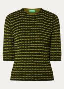 Benetton Fijngebreide top met grafische print