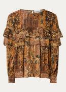 ba&sh Pixie tuniek met ruches en lurex