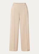 Claudia Sträter High waist wide fit pantalon van satijn