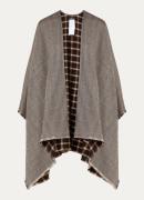 MaxMara Ognuno cape van wol met ruitdessin