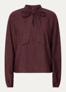 OPUS Tuniek met structuur en sjaalkraag