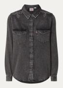 Levi's Blouse van denim met strass