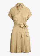 Ralph Lauren Mini blousejurk met strikceintuur