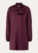 Dante 6 Leigh mini tuniekjurk met steekzakken en sjaalkraag