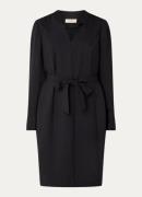 Mos Mosh MMLipi mini jurk met V-hals en strikceintuur